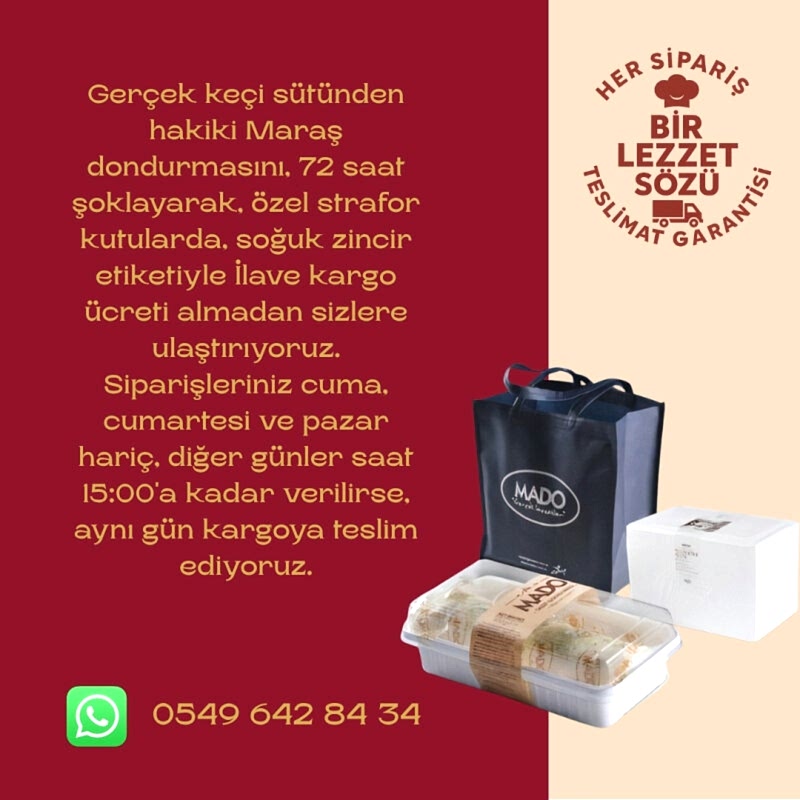 2 KG FISTIKLI YAŞAR BAKLAVA + 2 KG HAKİKİ SADE MARAŞ DONDURMASI 4.700 TL YERİNE 4.500 TL - 2